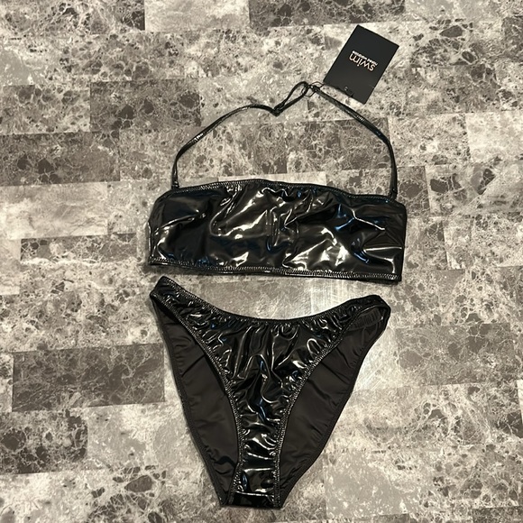 NWT Naked Wardrobe Vinyl Swimsuit - Size M - Picture 5 of 9